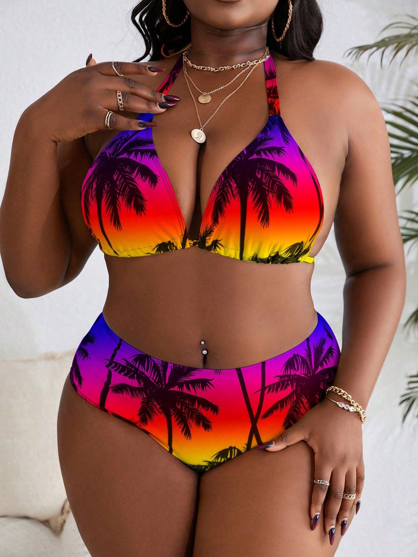 Biquini Feminino (4peças) com Saída e Bandana