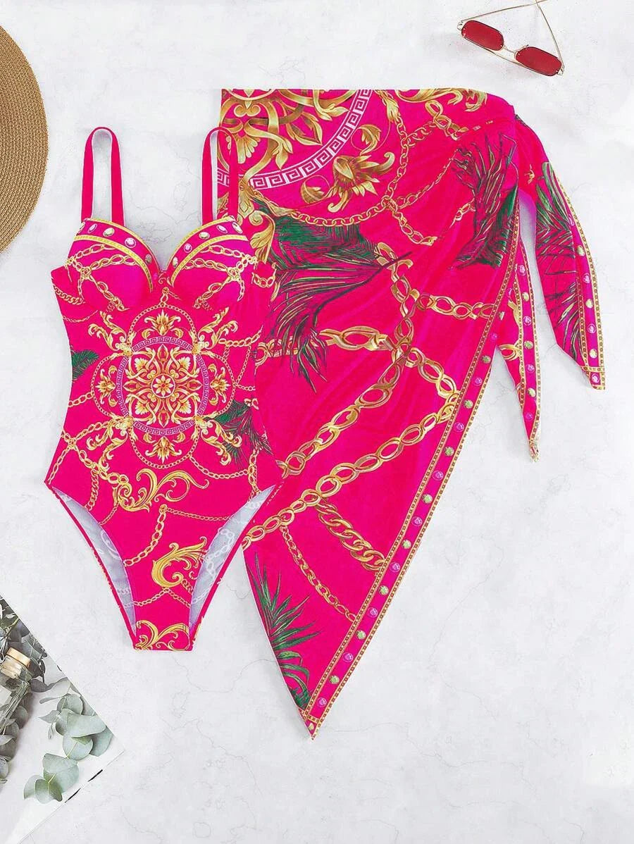 Conjunto Maiô com Saída Glamm