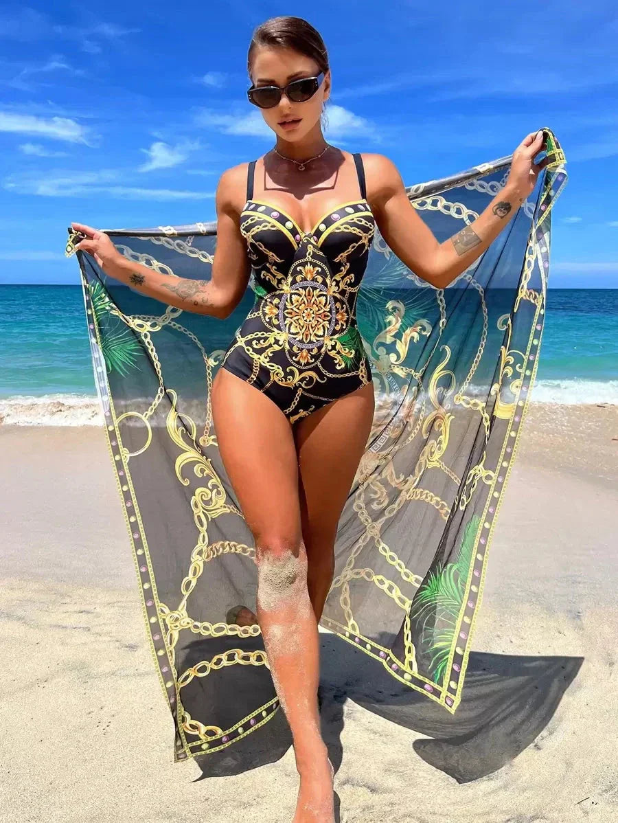 Conjunto Maiô com Saída Glamm