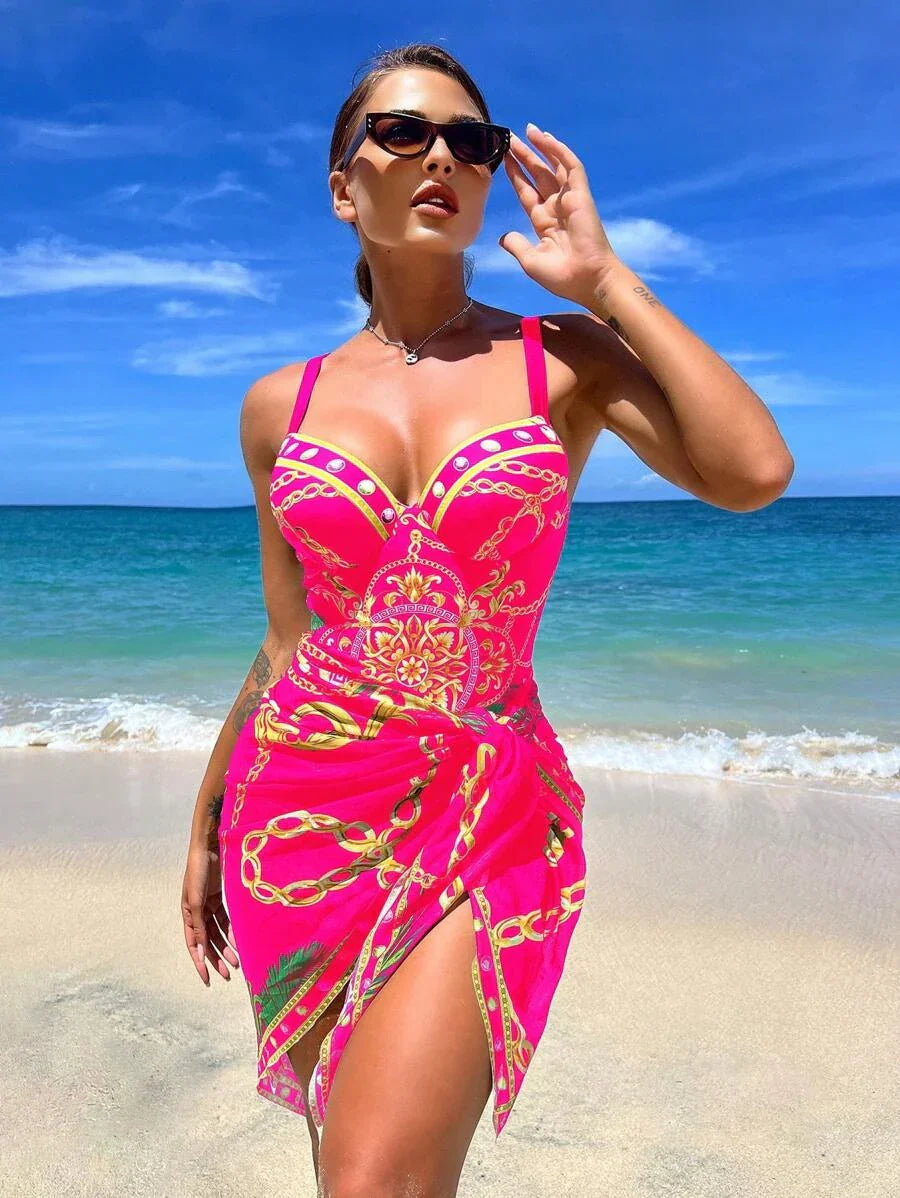 Conjunto Maiô com Saída Glamm