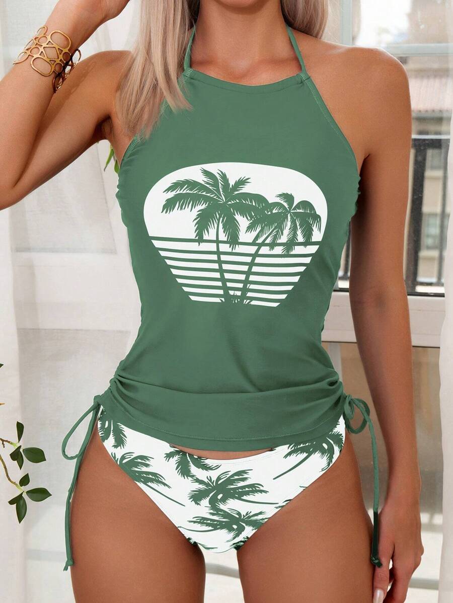 Biquíni Tankini Palms Sunset