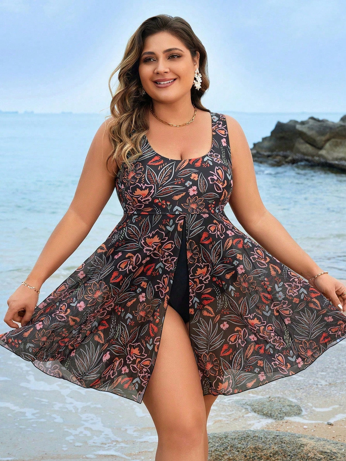 Maiô feminino tipo vestido