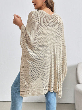 Cardigan Feminina de Praia com Efeito Vazado - Nicole