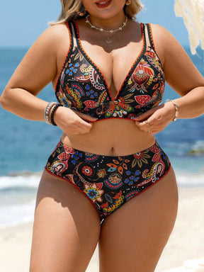 Biquini Feminino Estilo Floral