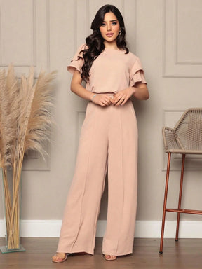 Conjunto Feminino Blusa e Calça Pantalona