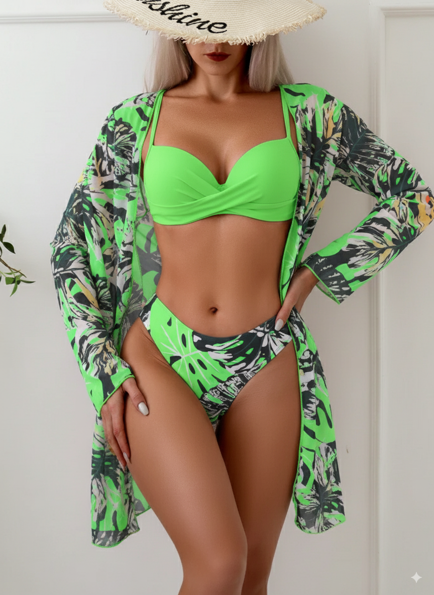 Conjunto Beckan 3 Peças Com Saída de Praia inclusa